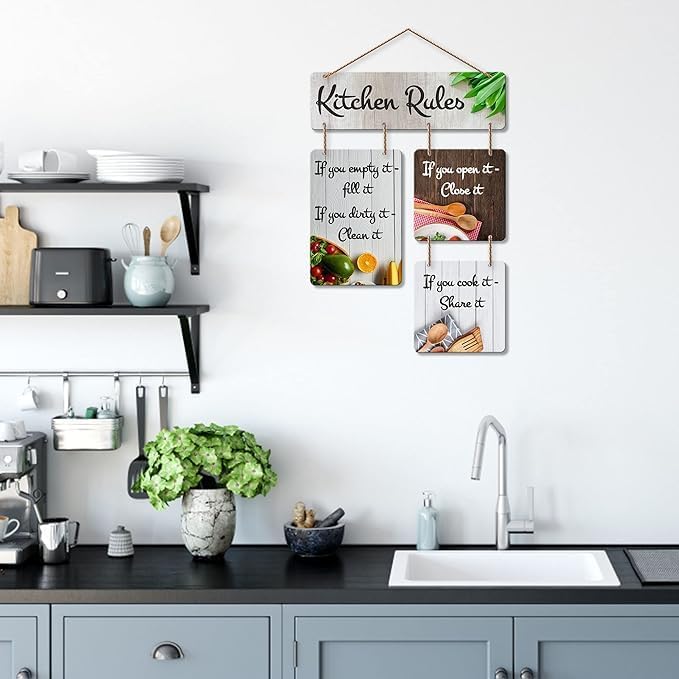 EARTHING HANDS Good Vibes Only Wooden Wall Hanger for Home Decor | Office | Gifts | Bedroom | Living Room | Quotes Decorative Items | Wall Hangings for Home Decoration | Artworks (Multi6) - Image 2