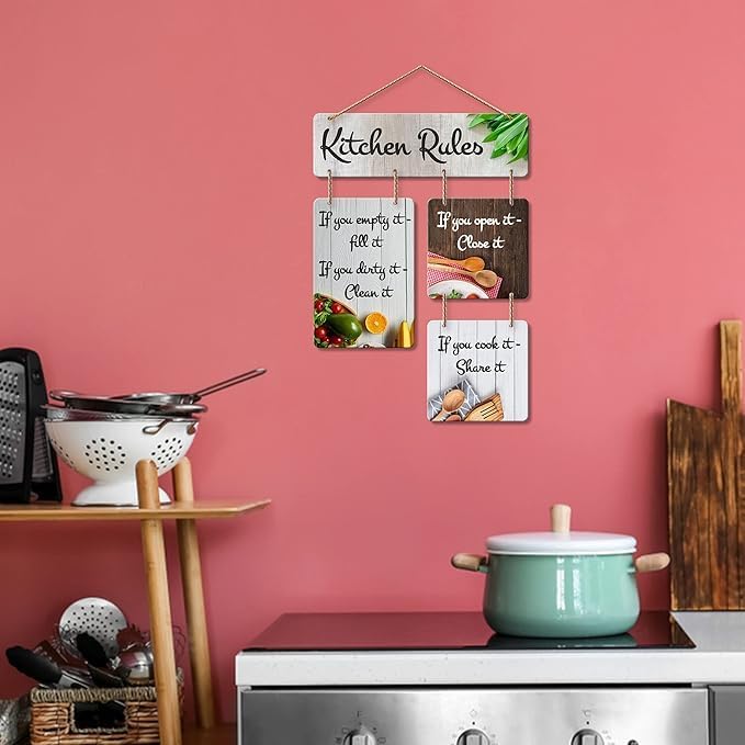 EARTHING HANDS Good Vibes Only Wooden Wall Hanger for Home Decor | Office | Gifts | Bedroom | Living Room | Quotes Decorative Items | Wall Hangings for Home Decoration | Artworks (Multi6) - Image 4