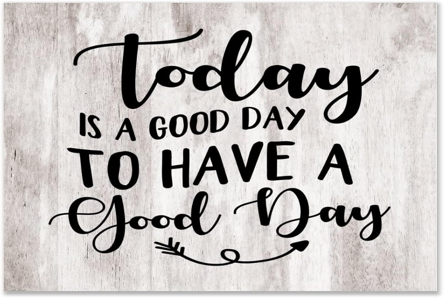 Farmhouse Wall Art Décor Wooden Plaques 24x24 Inch Today Is A Good Day Vertical Wall Art Wood Plaque Sign with Sayings Home Table Sign for Bathroom Coffee Shops - Image 11
