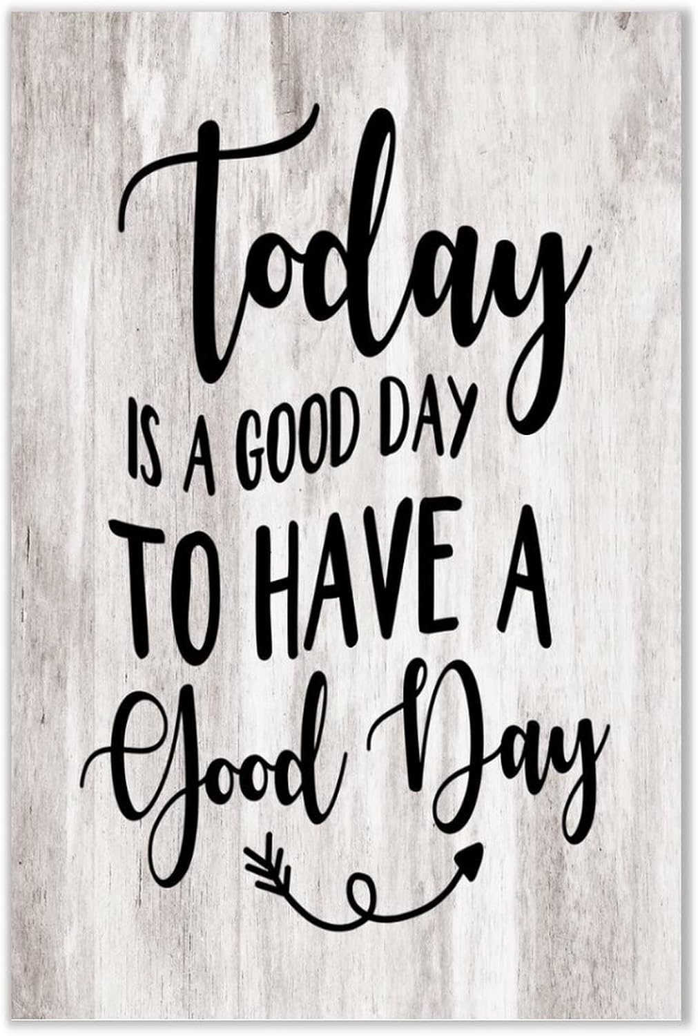Farmhouse Wall Art Décor Wooden Plaques 24x24 Inch Today Is A Good Day Vertical Wall Art Wood Plaque Sign with Sayings Home Table Sign for Bathroom Coffee Shops - Image 17