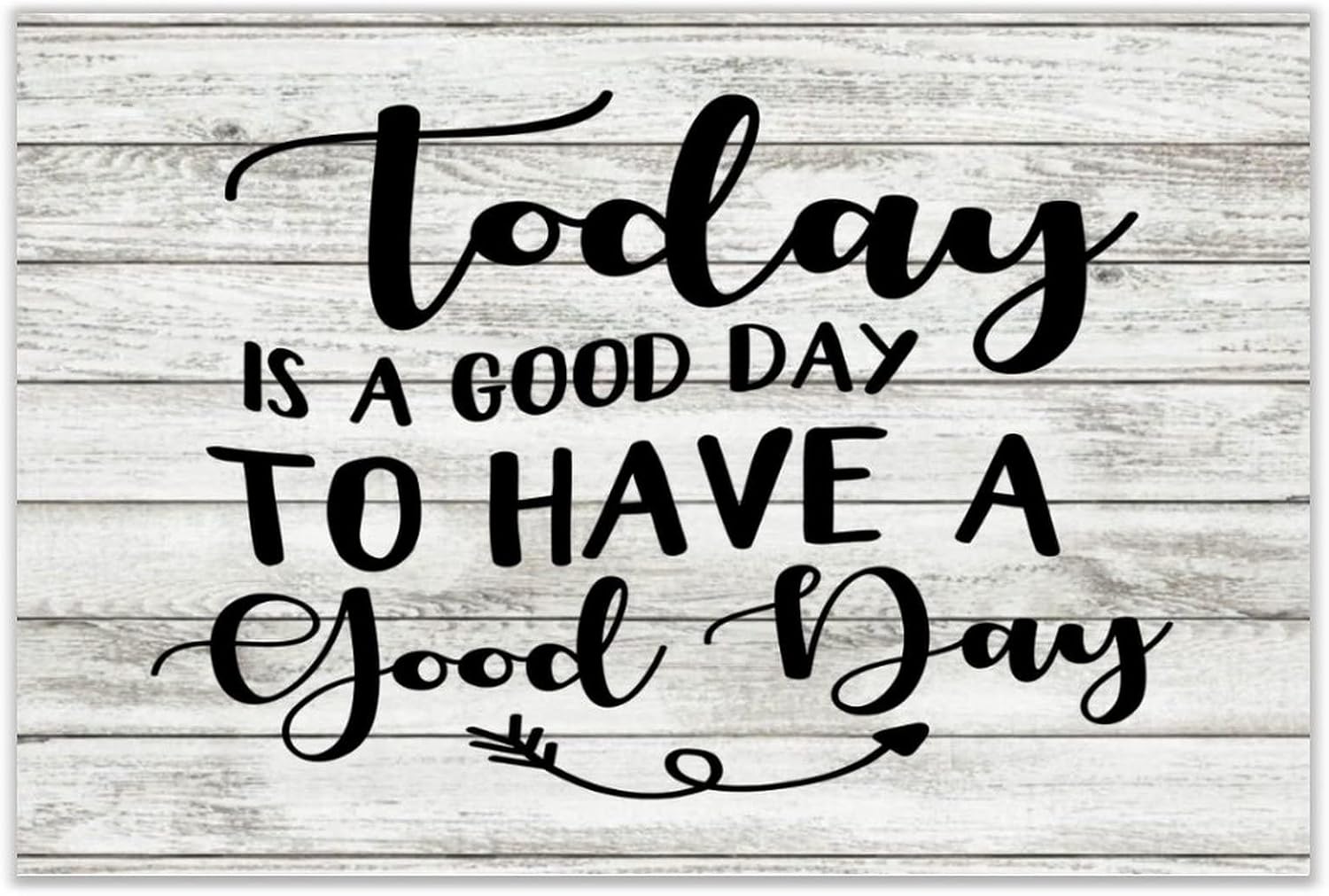 Farmhouse Wall Art Décor Wooden Plaques 24x24 Inch Today Is A Good Day Vertical Wall Art Wood Plaque Sign with Sayings Home Table Sign for Bathroom Coffee Shops - Image 49