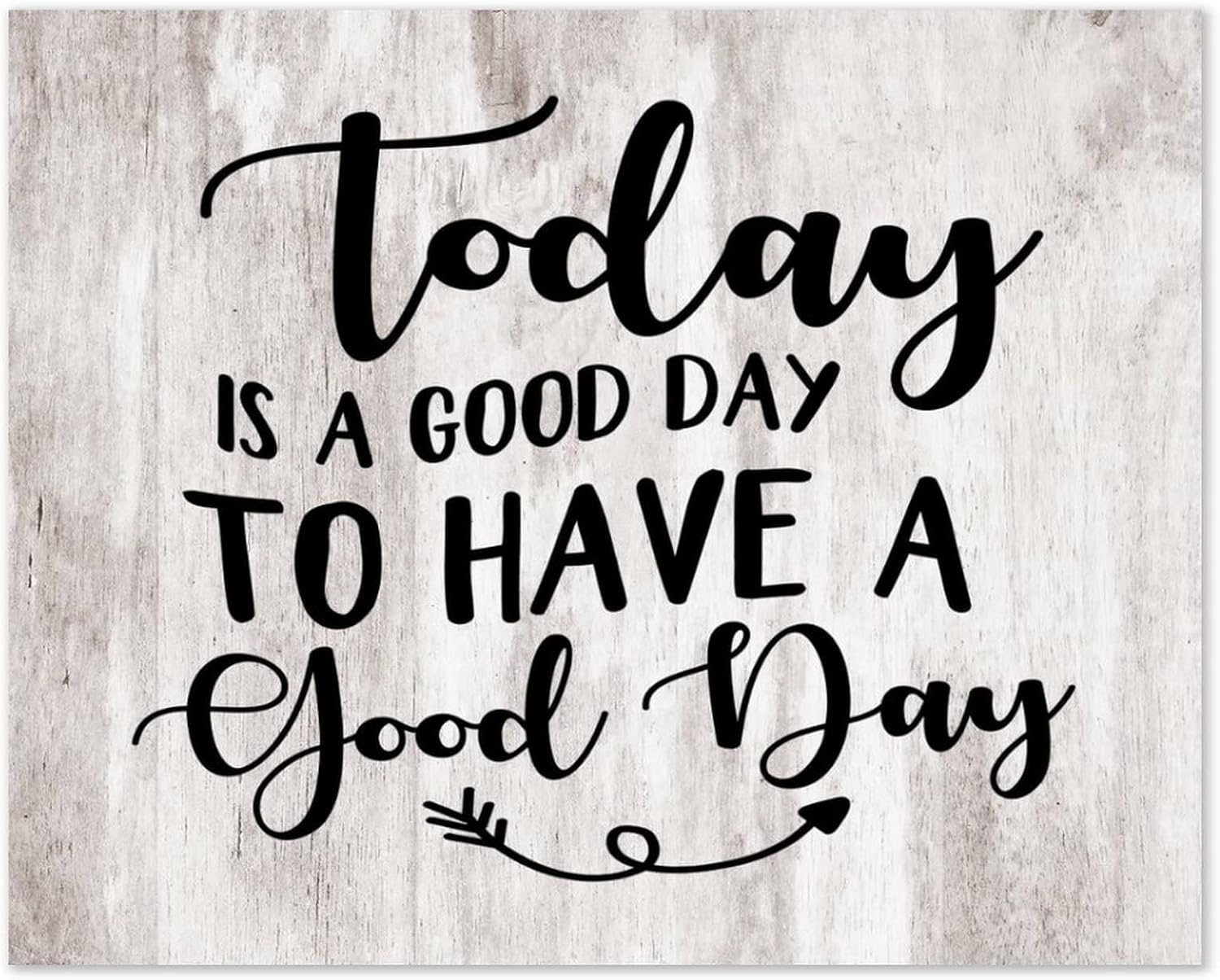Farmhouse Wall Art Décor Wooden Plaques 24x24 Inch Today Is A Good Day Vertical Wall Art Wood Plaque Sign with Sayings Home Table Sign for Bathroom Coffee Shops - Image 51