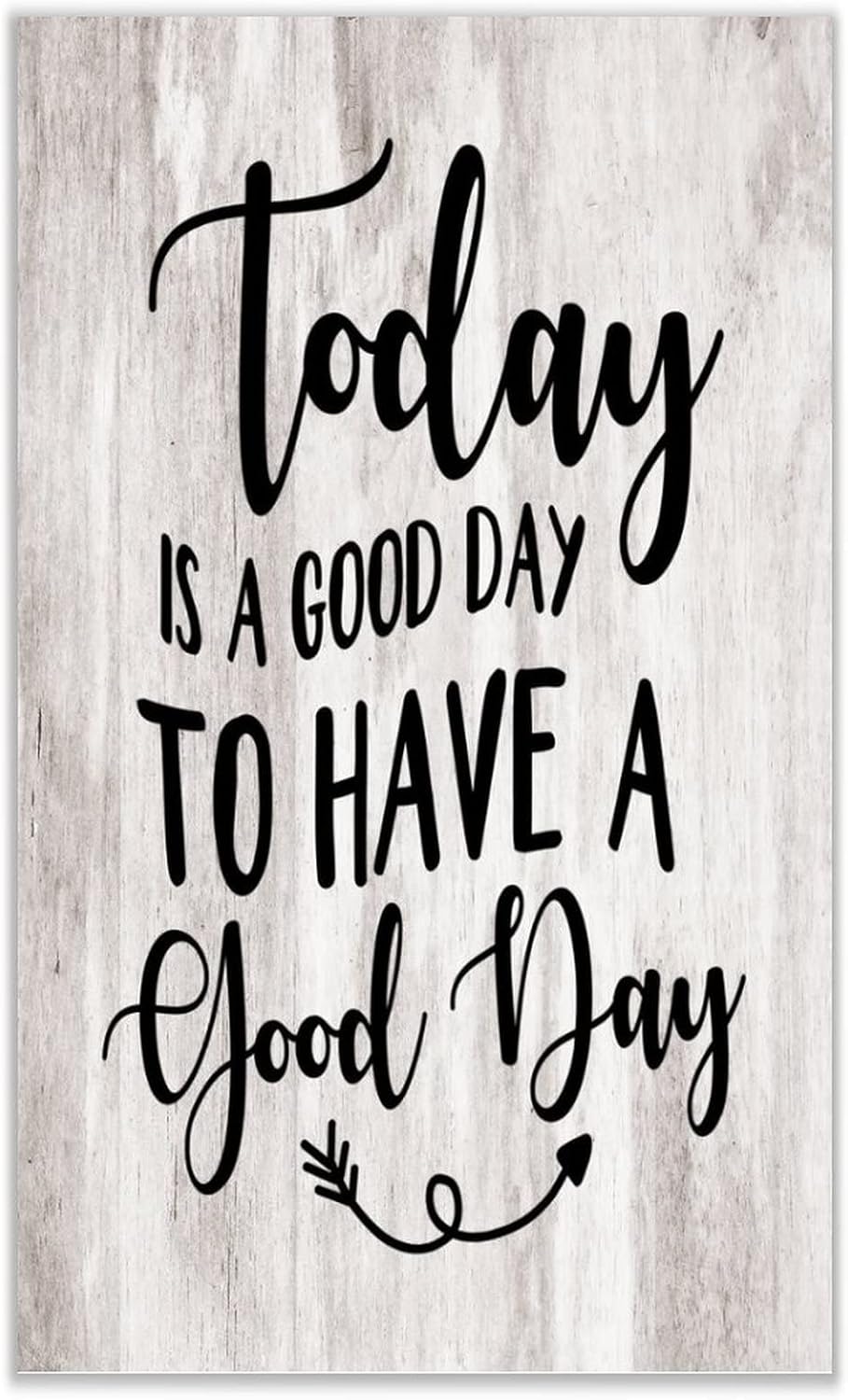 Farmhouse Wall Art Décor Wooden Plaques 24x24 Inch Today Is A Good Day Vertical Wall Art Wood Plaque Sign with Sayings Home Table Sign for Bathroom Coffee Shops - Image 31