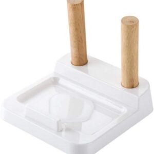 Wooden Pot Rack Spoon Holder Pan Cover Lid Rest Stand Home Applicance Drain Rack The Goods for Kitchen Accessories